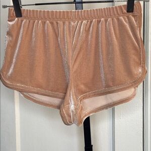 Velvet Dusty Pink Shorts